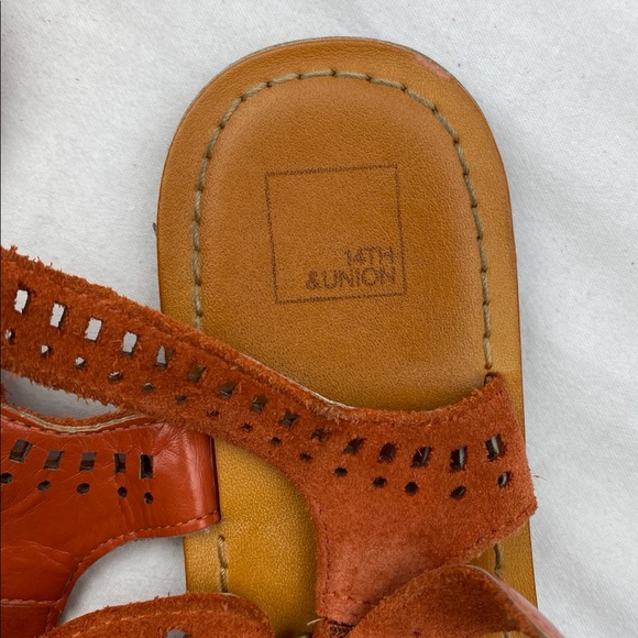 14th & Union Suede Thong Sandals Size 6 - Picture 14 of 15